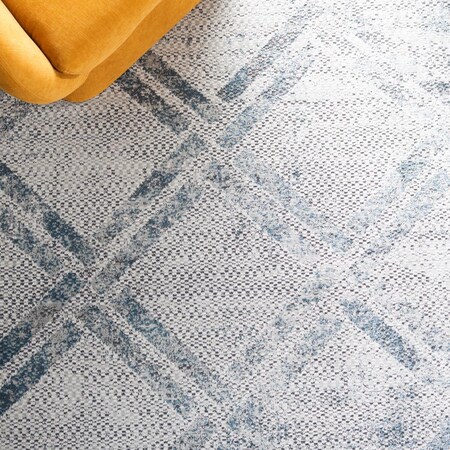Safavieh 6 ft. 7 in. x 6 ft. 7 in. Vogue Contemporary Square Area Rug Grey & Blue VGE226F-7SQ